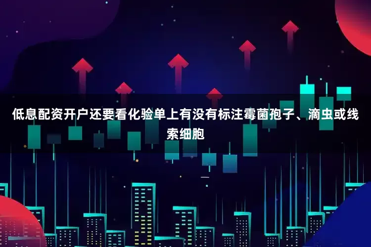低息配资开户还要看化验单上有没有标注霉菌孢子、滴虫或线索细胞